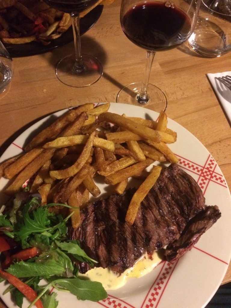 Hampe et frites maison