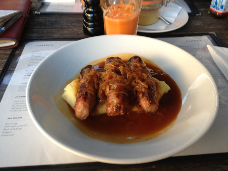 sausages n mash